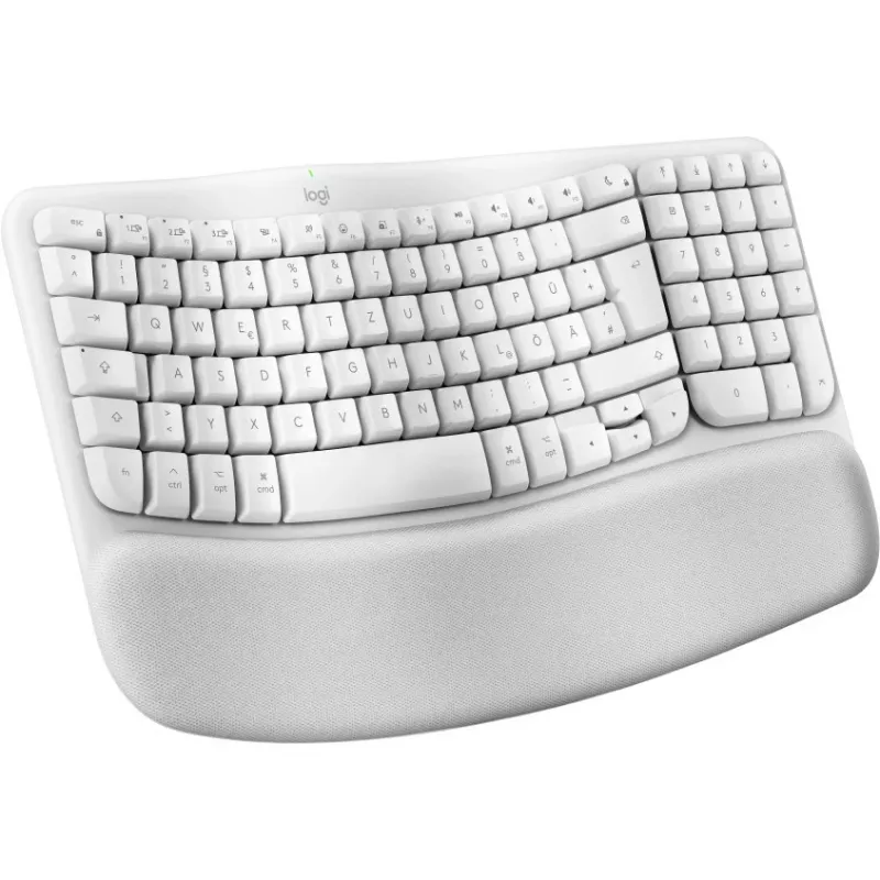 Keyboard Logitech Wave Keys for Mac QWERTZ German White
