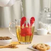 Silicone Tea Infuser Ototo Design OT973 Red 66mm 81mm