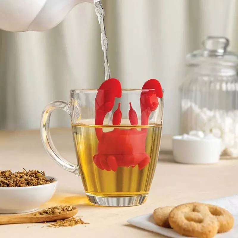 Silicone Tea Infuser Ototo Design OT973 Red 66mm 81mm