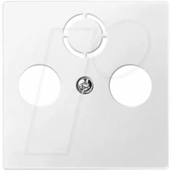 Wall plate / switch cover Merten 297519 — white thermoplastic, single-gang