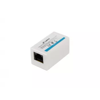 Network splitter LANBERG AD-RJ45-RJ45-OU6 — white RJ-45 1 input to 1 output