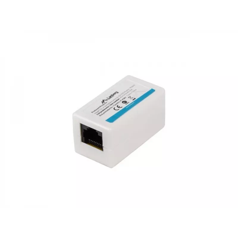 Network splitter LANBERG AD-RJ45-RJ45-OU6 — white RJ-45 1 input to 1 output