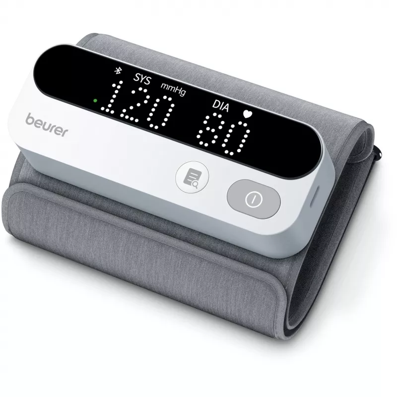 Beurer BM 59 Upper Arm Blood Pressure Monitor, Bluetooth, White/Black