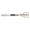 Network Cable Digitus CAT 6 SF/UTP twisted pair patch cord raw 305m Grey