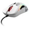 Glorious Model D gaming mouse - White, glossy + Grip Tape - black