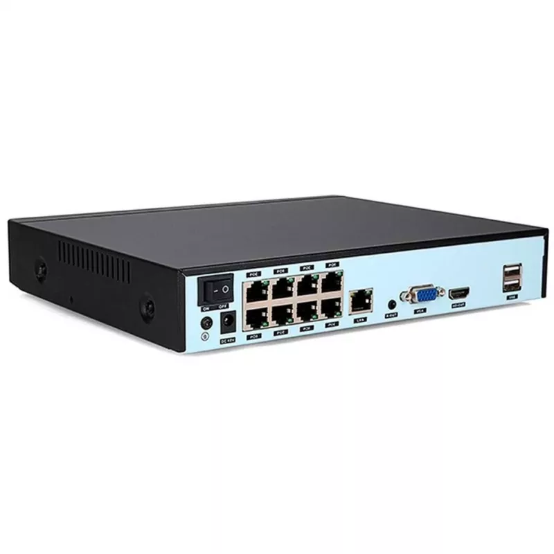 Network video recorder FOSCAM FN9108HE 8-channel 5MP POE NVR Black