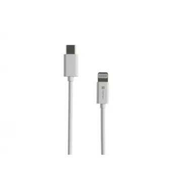 Cable USB Natec USB-c Lightning 1 M White (NKA-2150)