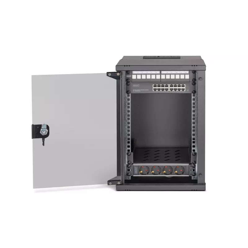 DIGITUS SOHO Pro Network Set, 254 mm (10 inch) - 9U, 315 x 300 mm (W x D)