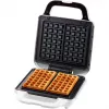 Waffle Iron Domo DO9222W 2 Waffles 900 W Black White