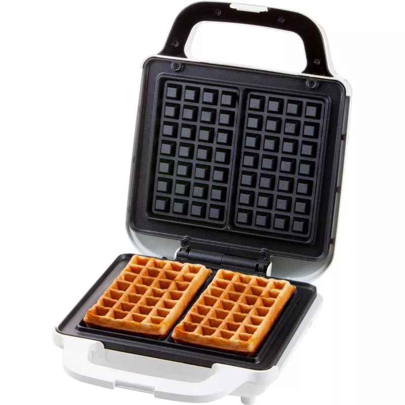 Waffle Iron Domo DO9222W 2 Waffles 900 W Black White