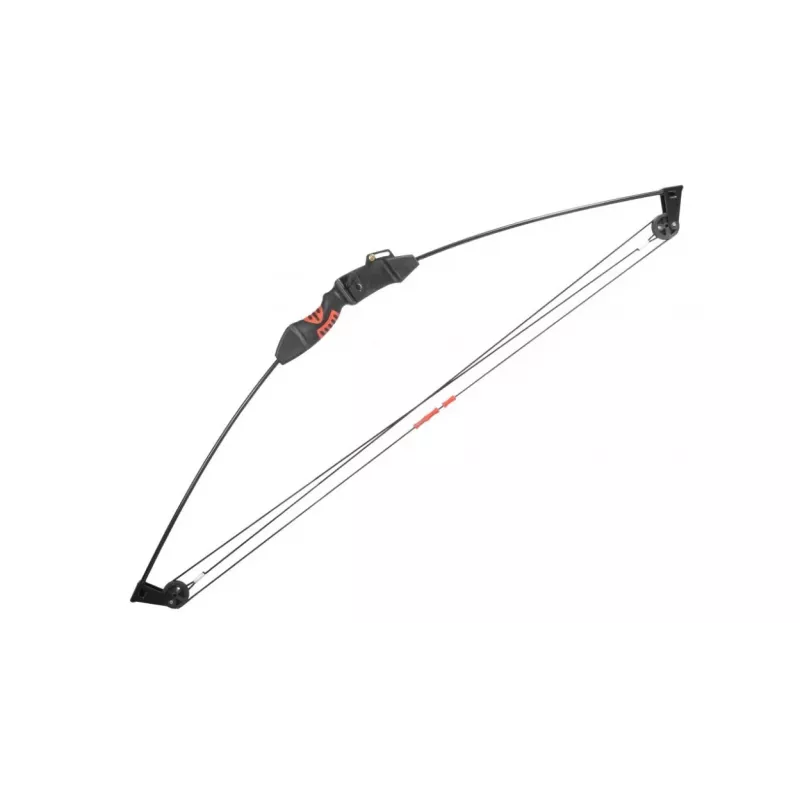 Compound bow POE LANG EK Chameleon Black 10–15 lb draw, aluminium, 930 mm, 22 inch string, includes 2 arrows and accessories