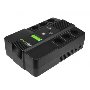 Green Cell AiO 800VA LCD uninterruptible power supply (UPS) Line-Interactive 0.8 kVA 480 W 6 AC outlet(s)
