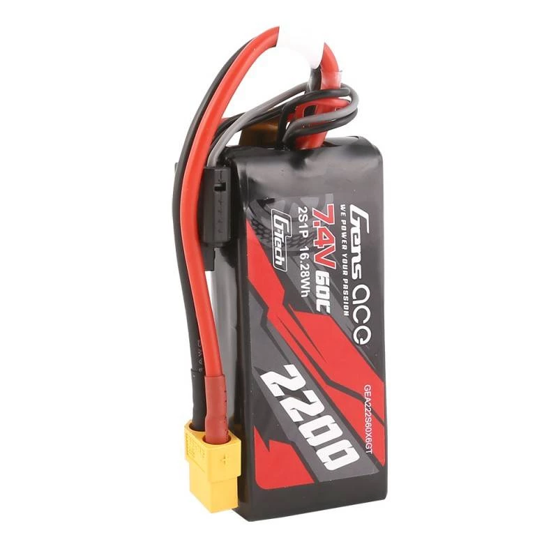 Battery Gens ace G-Tech 2200mAh 7.4V 60C 2S1P Lipo