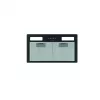 Wall-mounted cooker hood CATA 02030408 — 492 mm width, 645 m³/h, metal grease filters, LED lighting