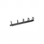 LogiLink Cable Guide Plate for Switch Cabinet - RAL 9005 - 1U - 48.3 cm (19inch)
