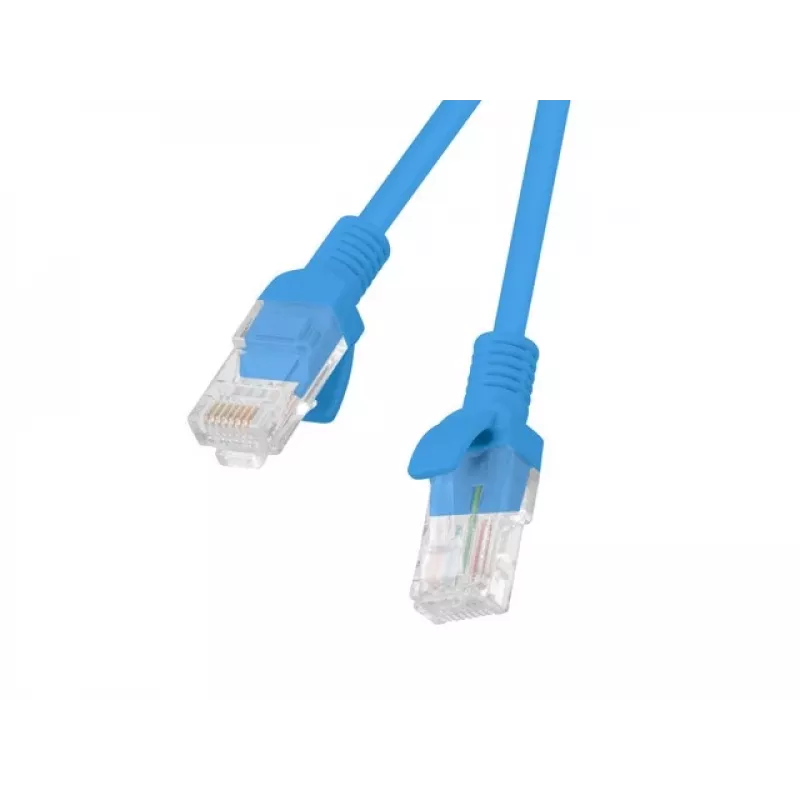 Patch cord LANBERG PCU6-20CC-0300-B RJ45 Cat.6 3 m Blue U/UTP CCA 250 MHz