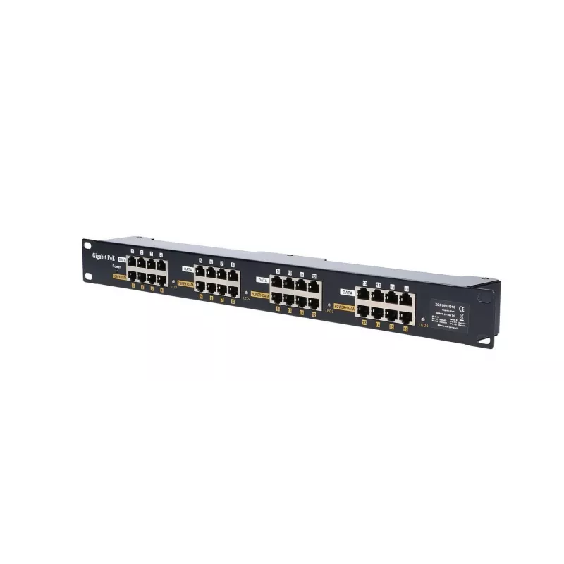 Extralink Gigabit PoE Injector 16 Port 16x 1000Mb/s RJ45, Rackmount
