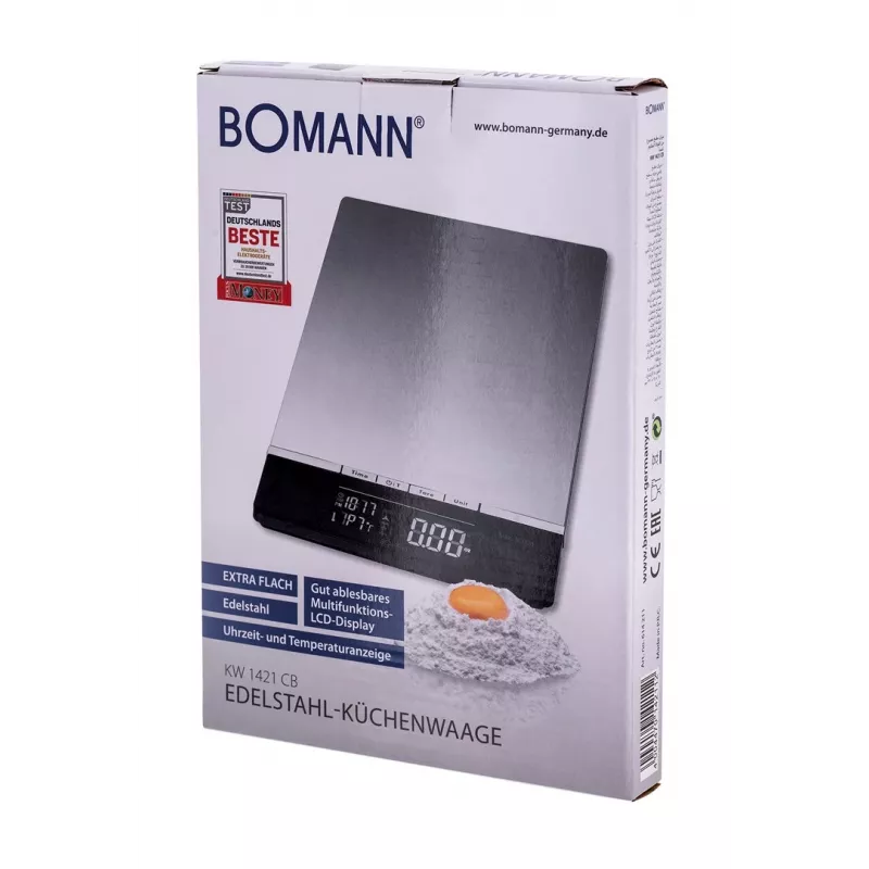 Bomann KW 1421 CB - LCD - Black - Stainless Steel - 160 X 230 X 18 Mm - 18 Mm - AAA - Stainless Steel (614211)