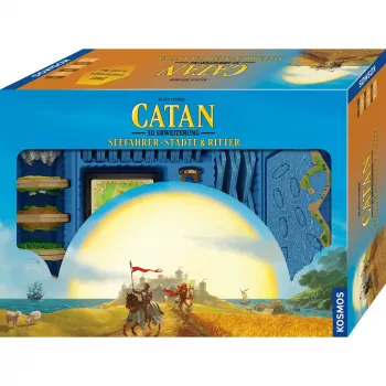 Board game Kosmos KOO Catan 3D – Seefahrer + Cities & Knights expansion set