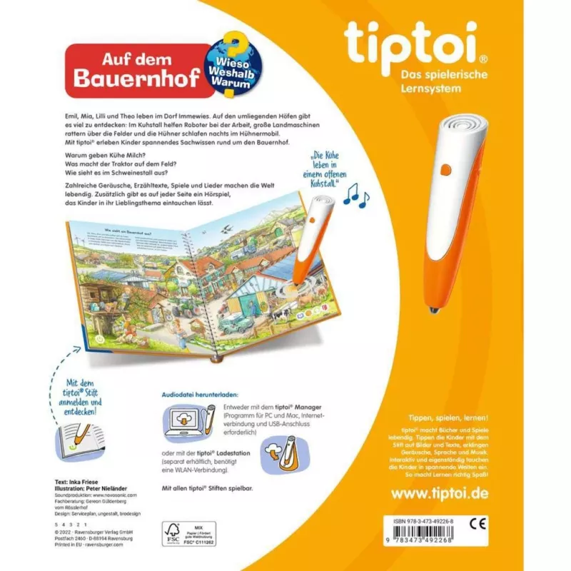 tiptoi Why? How? What For? On the Farm, Learning Book