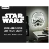 Wall-mountable LED neon light Paladone Stormtrooper model PP14595SWVN, decorative Star Wars lighting