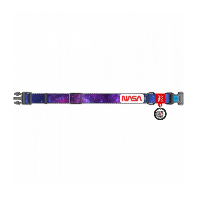 Dog collar Waudog NASA21 nylon size M, 20 mm width