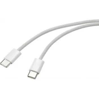 Renkforce USB Cable USB-C® Plug, USB-C® Plug 3.00 m White Twisted Pairs RF-6056880 (RF-6056880)