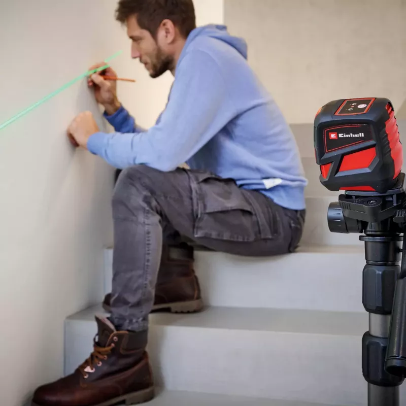 Laser level Einhell TC-LL 2 G — self-leveling green cross and 360° line