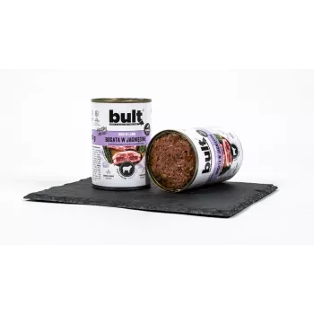 Wet dog food BULT Rich in lamb 800 g — complete adult dog can, 12% protein, 7.5% fat, 75% moisture