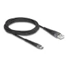 DeLOCK USB cable USB 2.0 2 m USB A USB C Black 81122