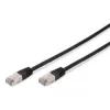 Network Cable Digitus CAT 5e SF/UTP Patch Cord Black 3m