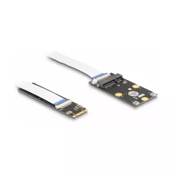 DeLOCK Converter M.2 Key B+M male to Mini PCIe Slot flexible cable