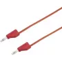 VOLTCRAFT Test Lead [Plug 4 mm - Plug 4 mm] 1 m Red MSB-300 (MSB-300-1-Red)