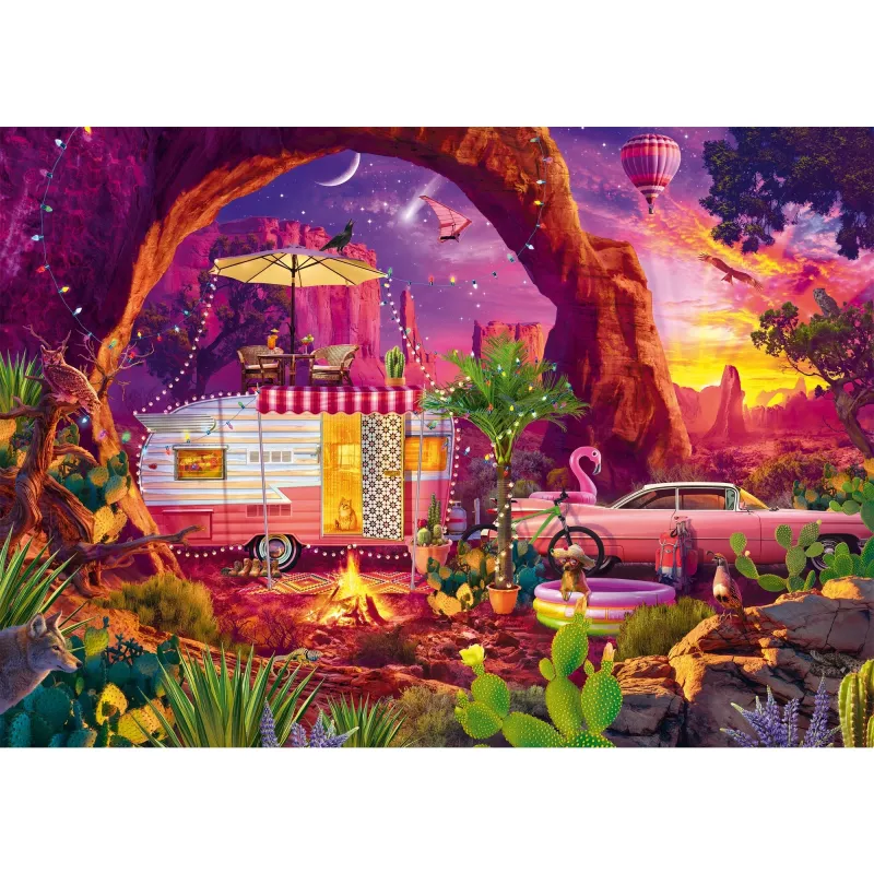 Jigsaw Puzzle schmidt spiele Jeff Haynie — Camping Paradise in the Desert, 1000 pieces, MPN 58574