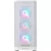 FARA 514X, Tower-Enclosure White, Tempered Glass