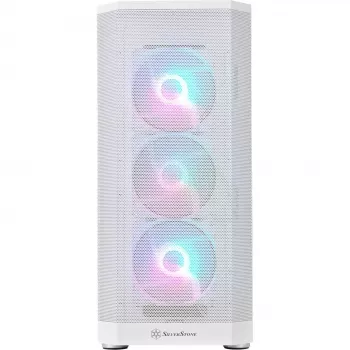 FARA 514X, Tower-Enclosure White, Tempered Glass