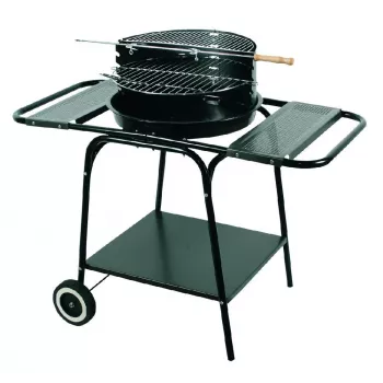 Master Round Movable Grill With Two Shelves MG906