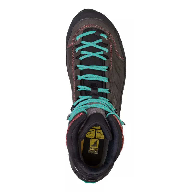 Salewa MTN Trainer Mid GTX Female Adult Black Blue Leather Suede Vibram WTC