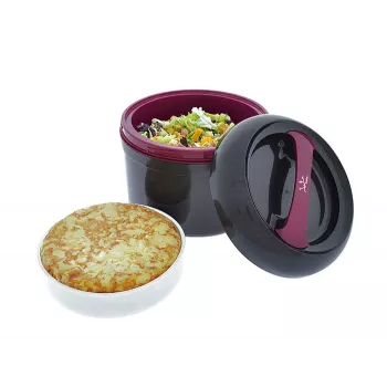 Lunch container JATA 942 2 L Black Purple