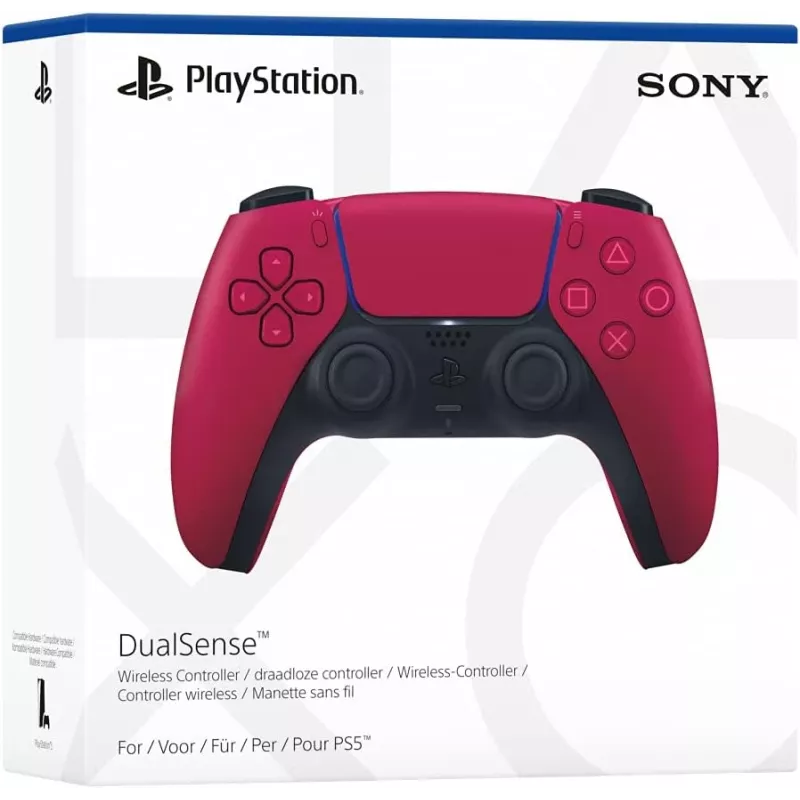 Gamepad Sony DualSense v3 Red — Bluetooth/USB, USB-C, Built-in Battery, PS5, 160×106×66 mm