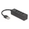 USB Hub DeLOCK 64334 Type-A 480 Mbit/s Black