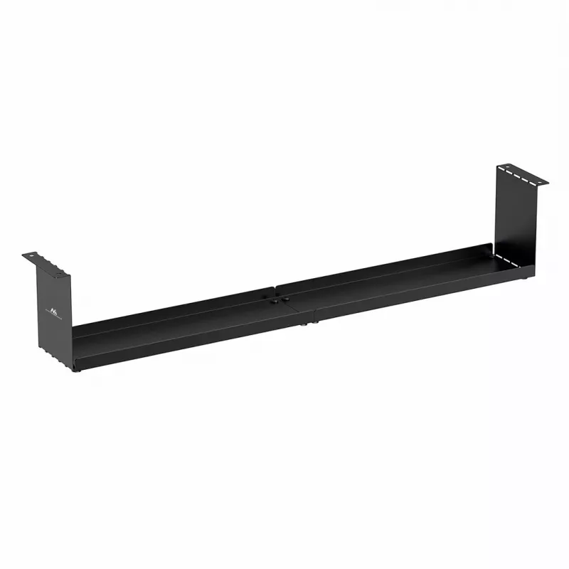Maclean compact under-desk cable organizer, max load 5kg, black, MC-107 B