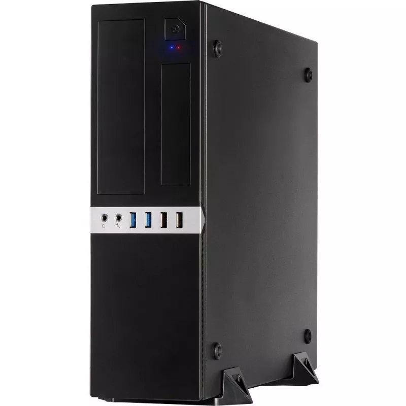 Inter-Tech IT-503 - SFF - Mini-ATX - no power supply (TFX12V) - matte black - USB/Audio (88881270)
