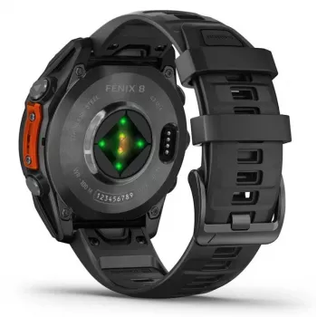 Garmin Fenix 8 3.56 cm (1.4) AMOLED 47 mm Digital 454 x 454 pixels Touchscreen Black Wi-Fi GPS (satellite)