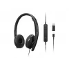 Lenovo 4XD1P83425 headphones/headset Wired Head-band Calls/Music USB Type-A Black
