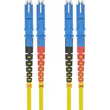 Fiber optic patch cable helos E2000 2 m, 9/125 µm OS2, yellow