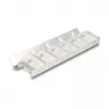 Keystone holder 12-port tiltable for 10 inch and 19 inch rack/wall mounting, DELOCK 67040, metal/plastic, silver, 77×222×27 mm
