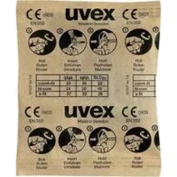 Disposable earplugs UVEX x-fit 37 dB, model 2112087 — 100 pairs