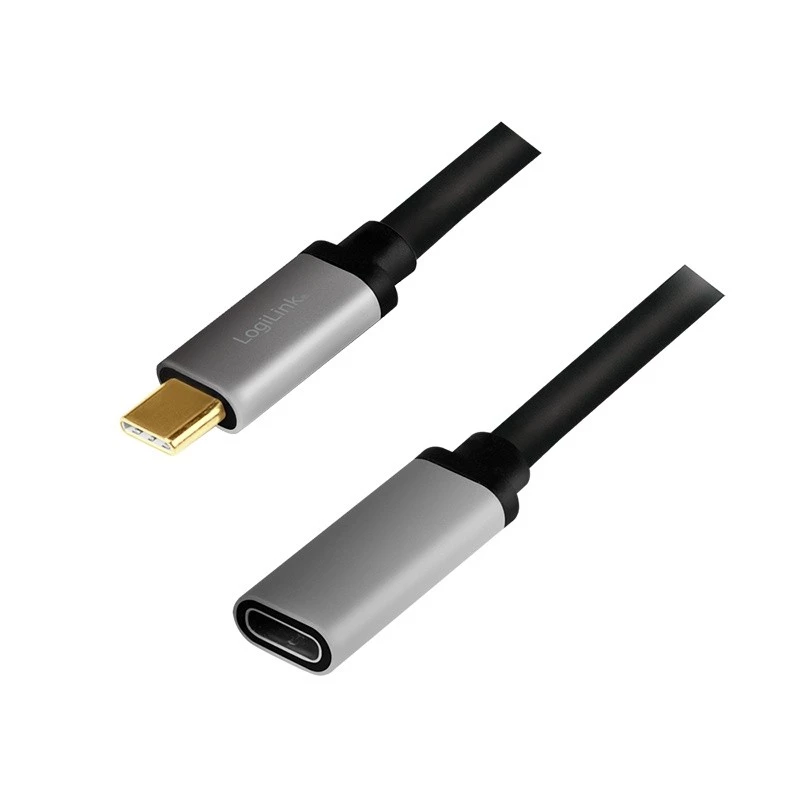 LogiLink USB Cable USB 3.2 Gen 2 CUA0105 0.5m USB C Black Grey