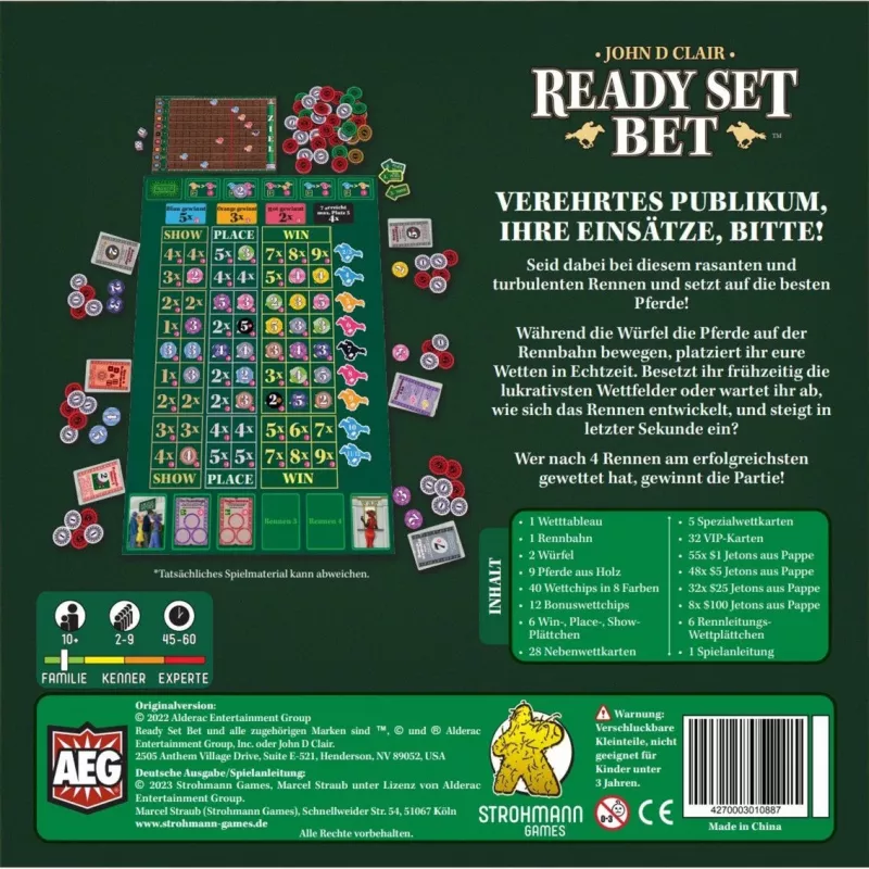 Ready Set Bet, Board Game